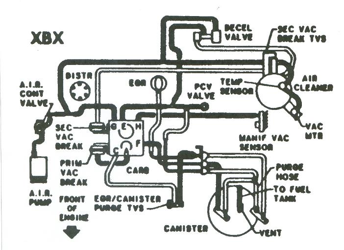 chev truck s-10 v-6 hose diagram